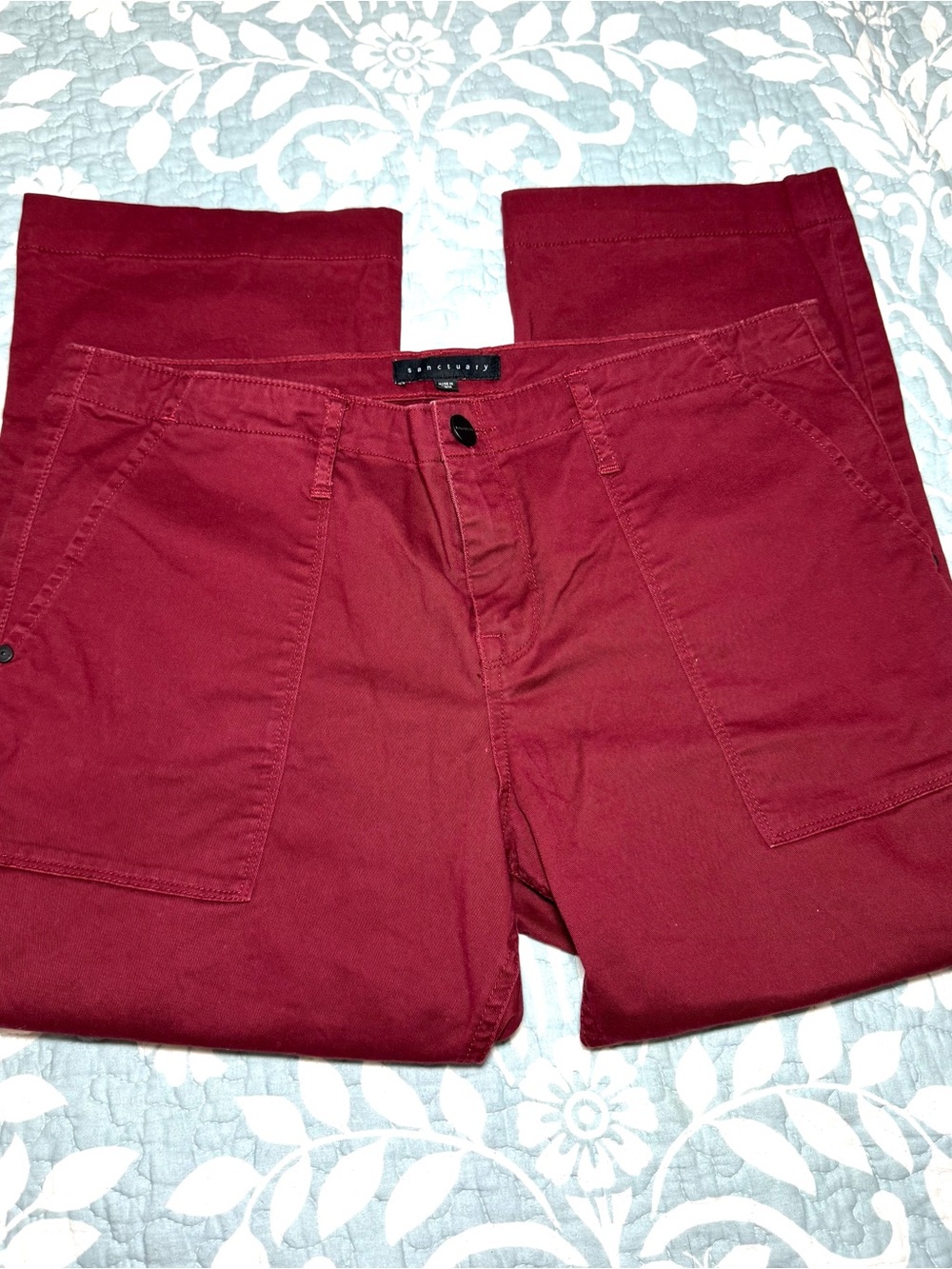 Sanctuary Cotton Peace Maker Cropped Chino Pants 31